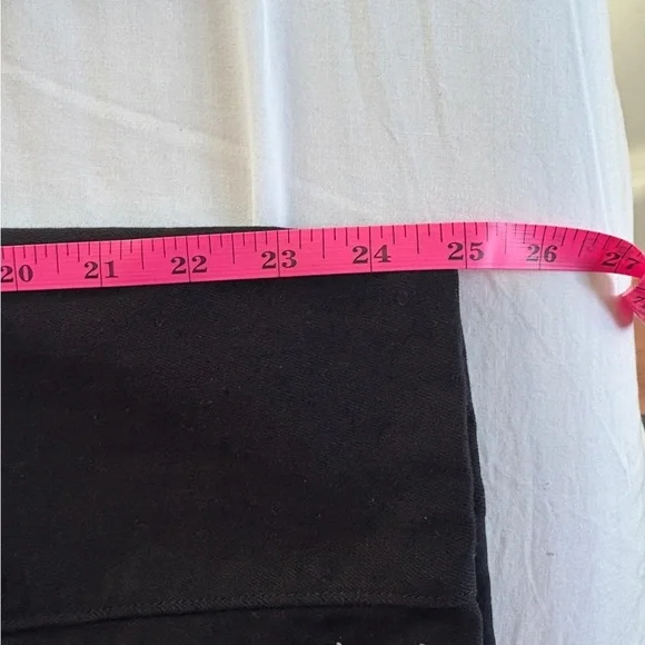 HUDSON Jeans Luna Mid Rise Black Metal Stars Denim Skinny Ankle Sz 29 - Picture 7 of 12